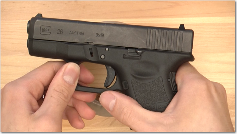 glock 26 with extended slide release