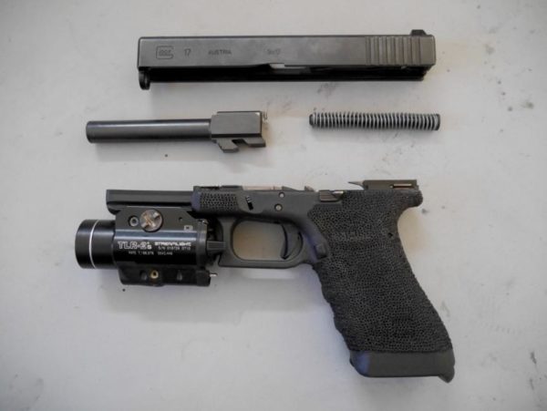 Fieldstripped Glock 17