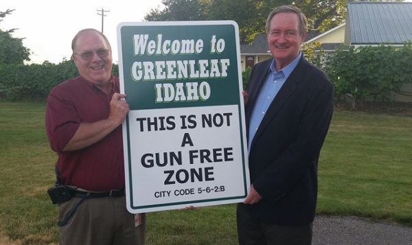 Greenleaf, Idaho: This Is Not a Gun Free Zone Sign