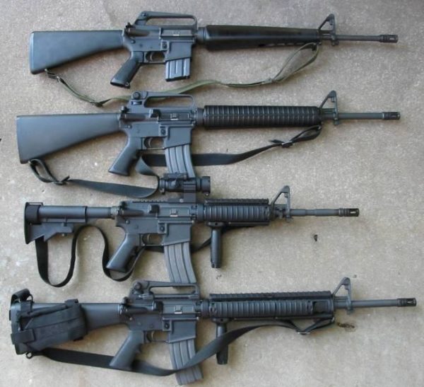 The evolution of the M16 and its offspring, the M4