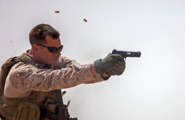 United States Marine Uses Colt M1911