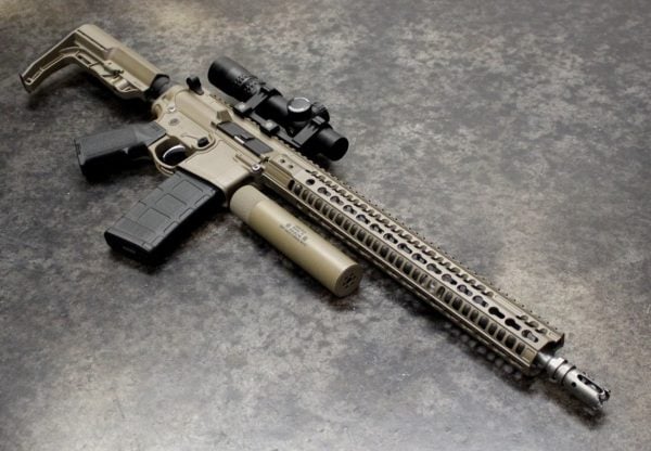 AR with KeyMod Rail
