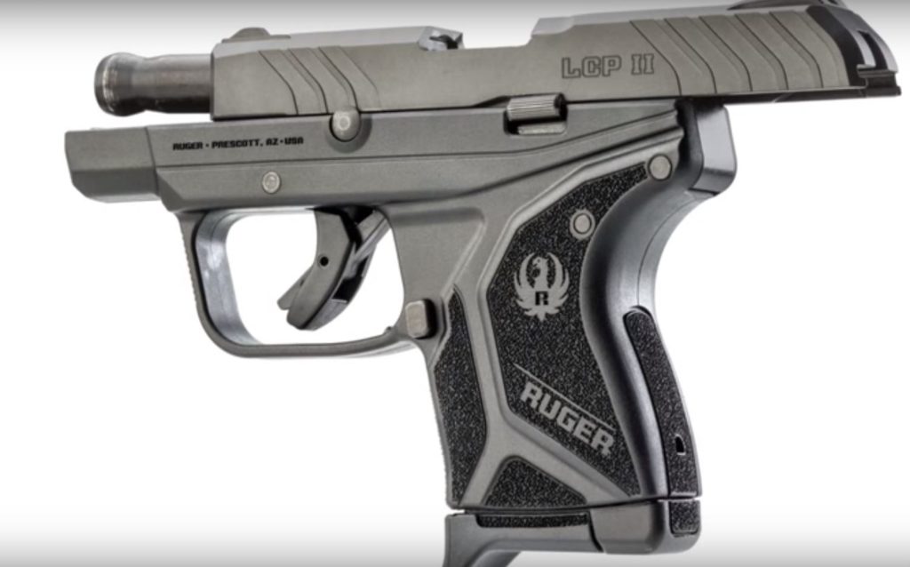 Ruger LCP II with Slide Locked Back