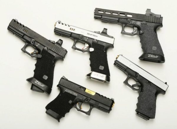 Various Glocks with ZEV parts