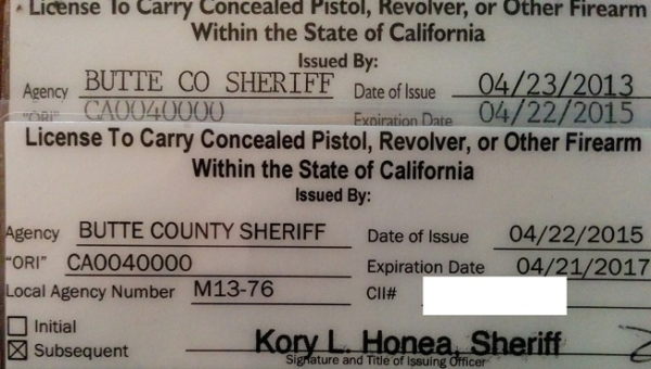 California CCW Licenses