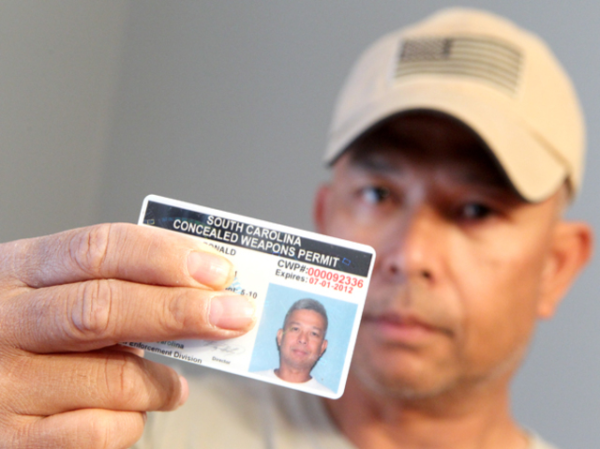 Man with South Carolina CWP