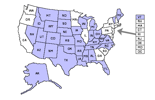 Nebraska Reciprocity Map