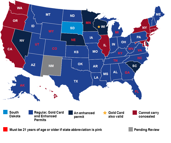 South Dakota Concealed Carry Laws Pew Pew Tactical