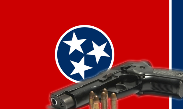 Tennessee State Flag and Pistol