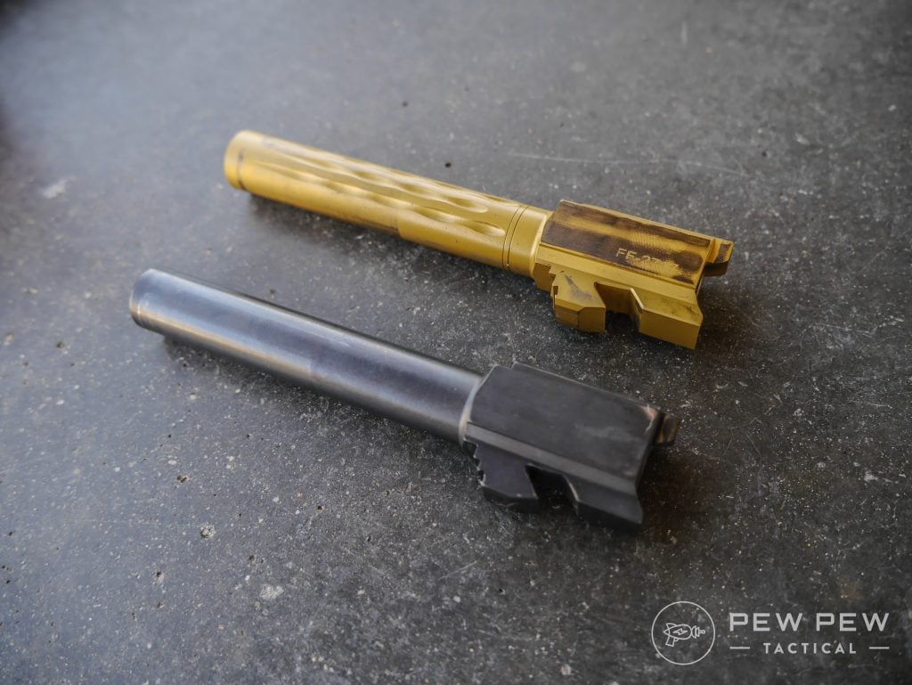 Faxon TiN Barrel vs Stock G17 Barrel