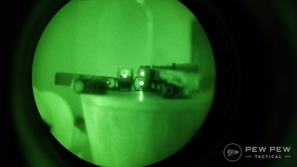 Pistol Red Dot NVG Reflection