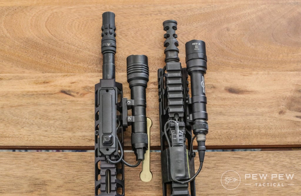  Streamlight ProTac 2 vs SureFire M600 