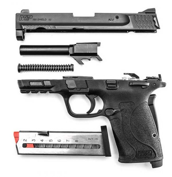 Disassembled Smith & Wesson M&P380 Shield EZ