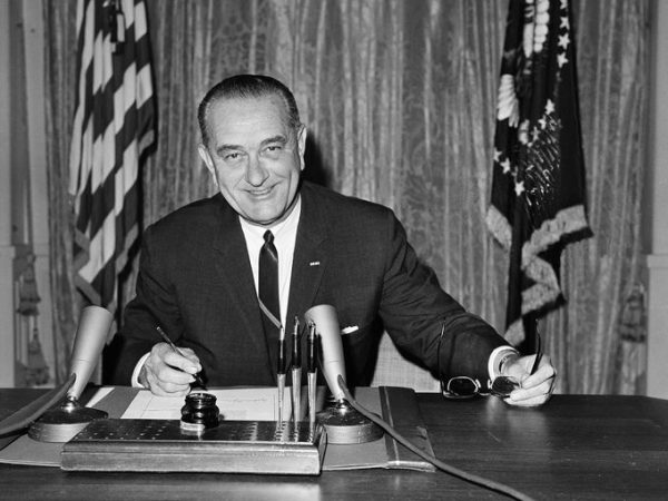 Johnson Signing the Gulf of Tonkin Resolution