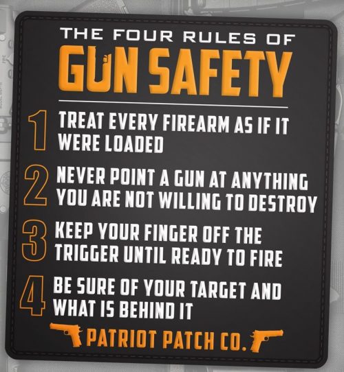 Patriot Patch Co - 4 Rules of Gun Safety