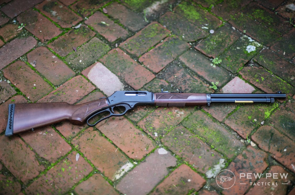 Action du levier Henry.Fusil de chasse 410