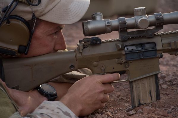 US Airman Practicing Long Range Marksmanship