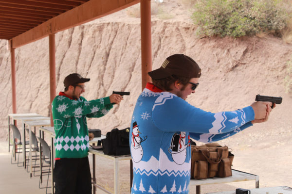 Shooting in Ugly Christmas Sweaters