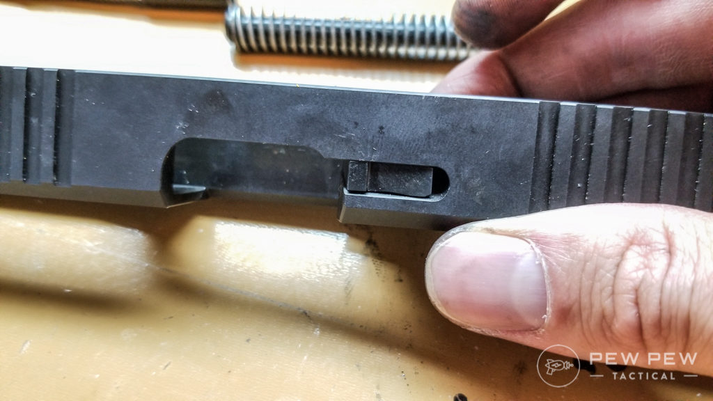 Installed Glock Extractor