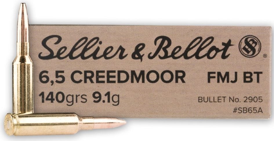 Sellier & Bellot 6.5 Creedmoor 140g FMJBT - 20 Rounds