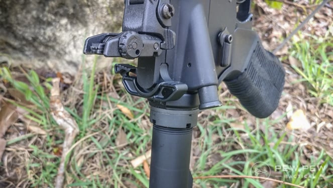 Strike Extended Latch on Rifle