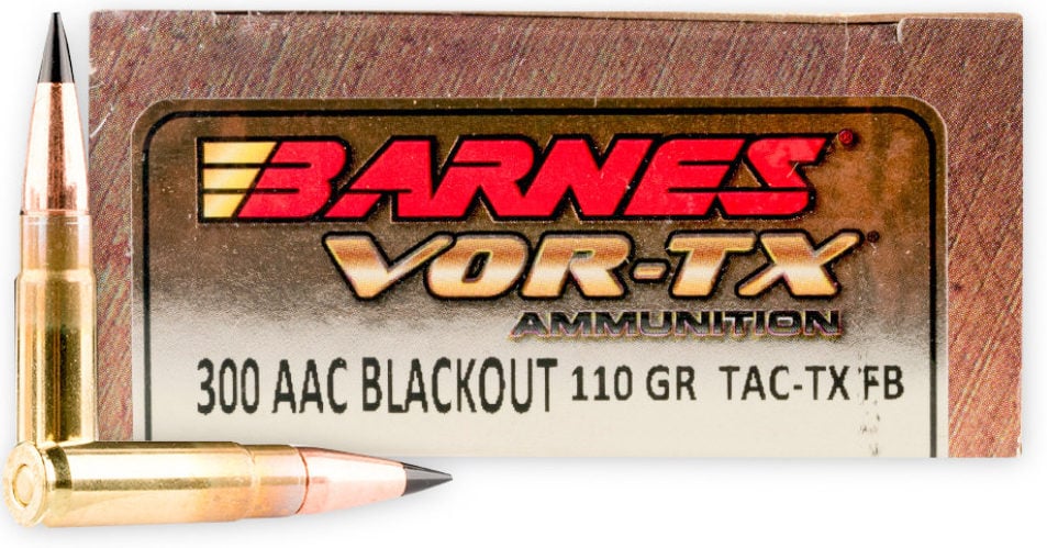 Product Image for Barnes VOR-TX Tipped Triple-Shock X Hollow Point 110gn 300 BLK - 20 Rounds