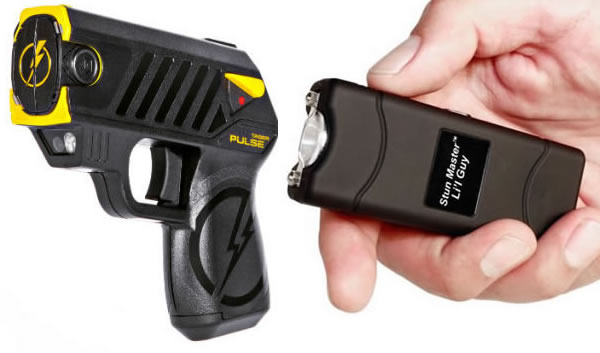 Taser (Left) vs Stun Gun (Right)