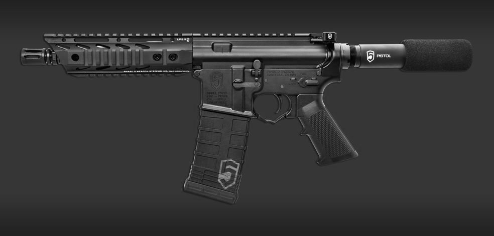 AR Pistol with Phase 5 Buffer Tube
