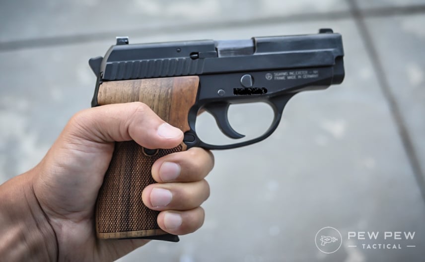 Sig P239 in hand two