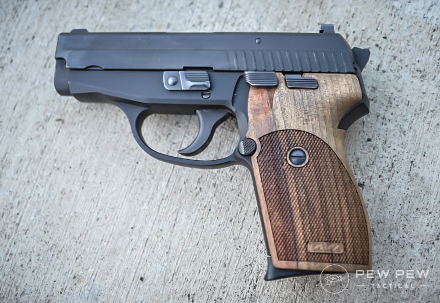 Sig P239 on ground