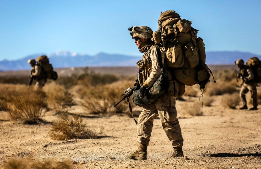 US Marine in Combat Gear