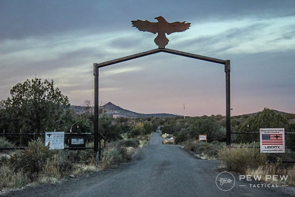 I arrived at Gunsite on the first day, just before sunrise.