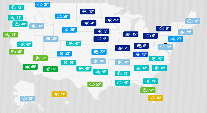 USA Today Map, Jan 30, 2019