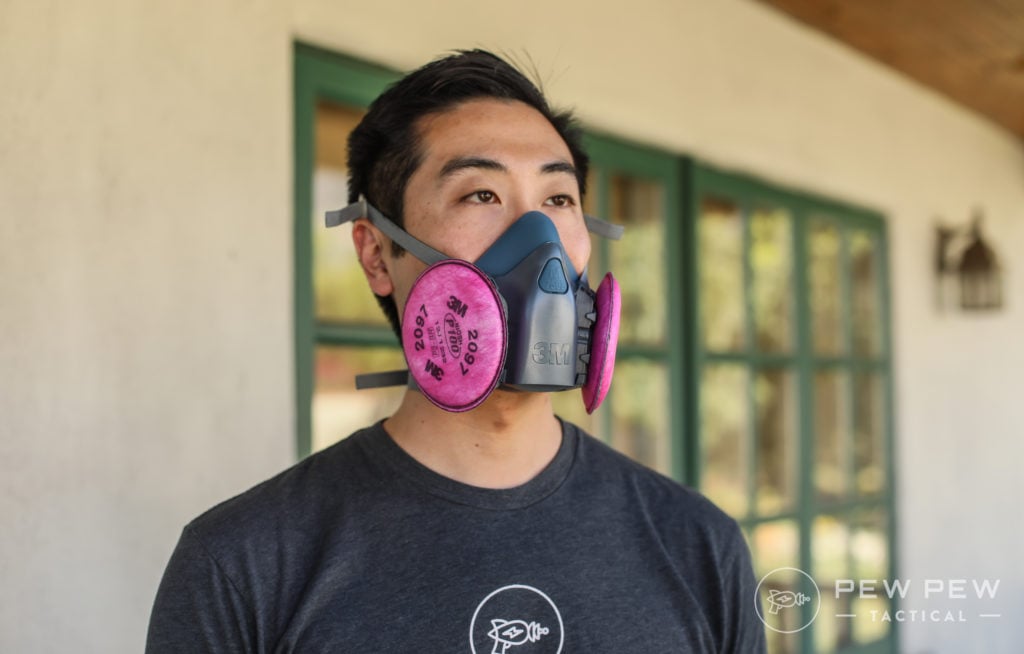 Wearing the 3M Half Face Respirator