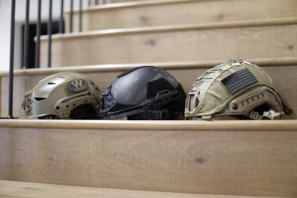 Tested Helmets (L to R), Team Wendy, HHV Gen 2, HHV Gen 1