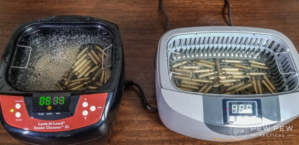 Ultrasonic Case Cleaning, 16 Minutes