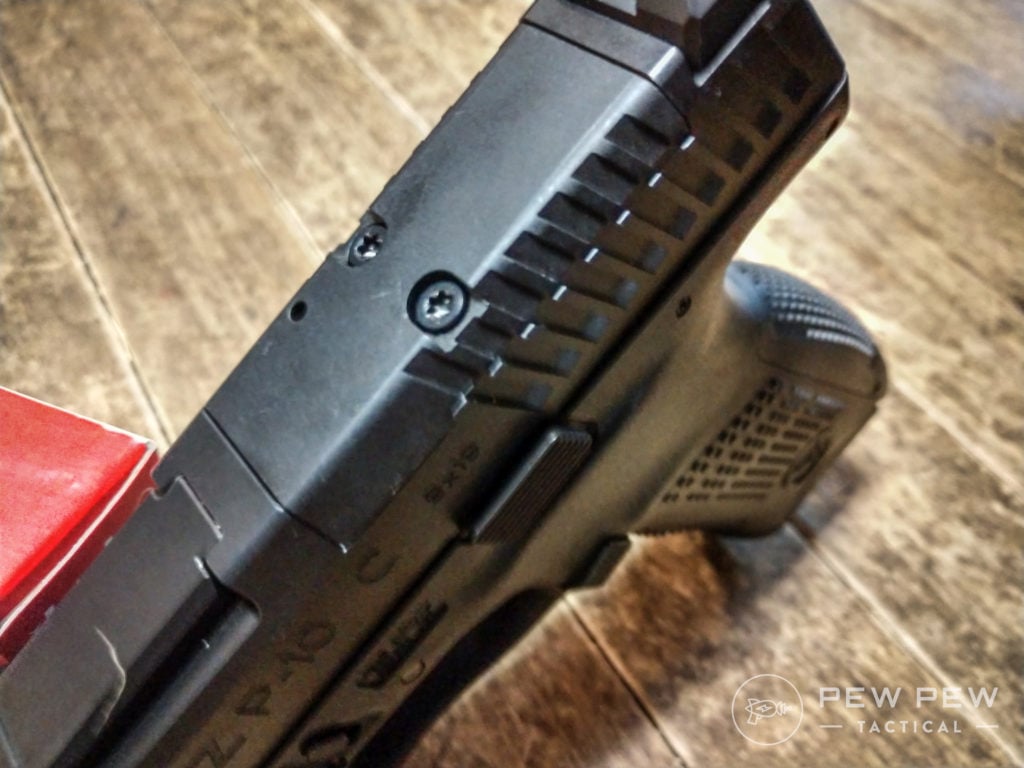 CZ P10C red dot mounting