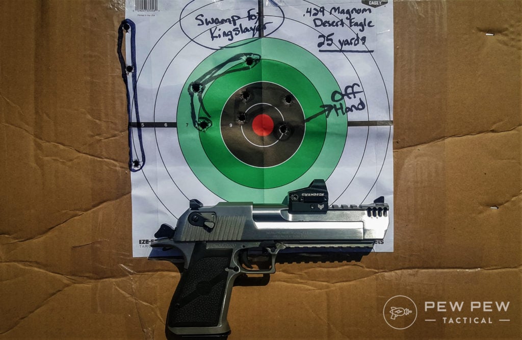 Swampfox Kingslayer D Eagle Grouping