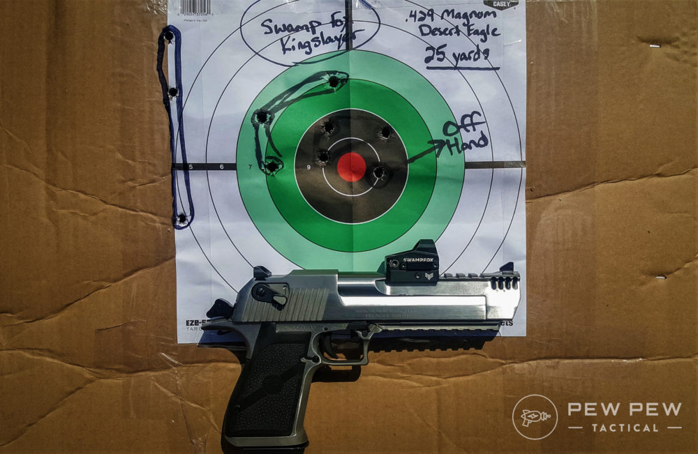 Swampfox Kingslayer D Eagle Grouping