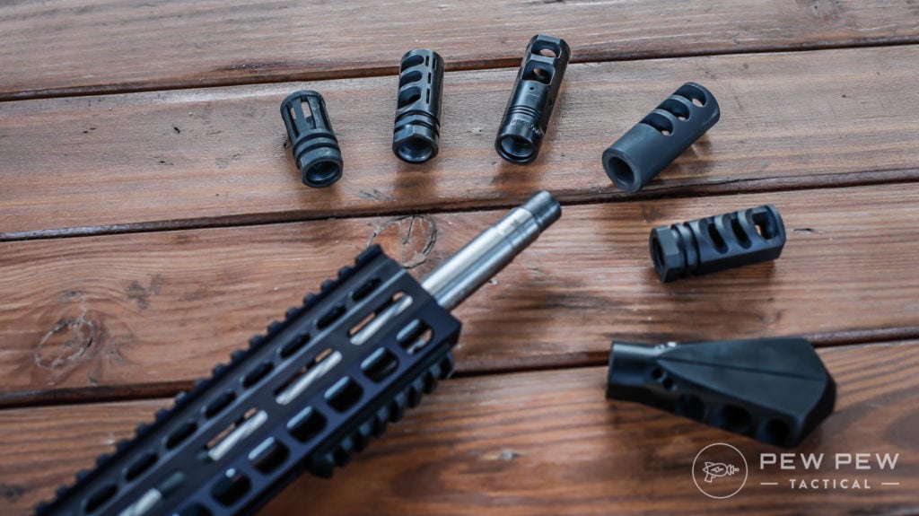 Tested .308 Muzzle Brakes & Compensators, Fanned