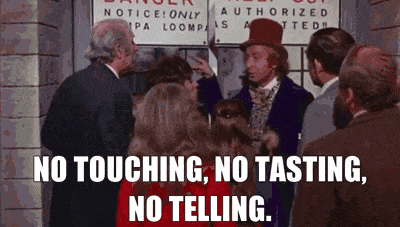 no touching