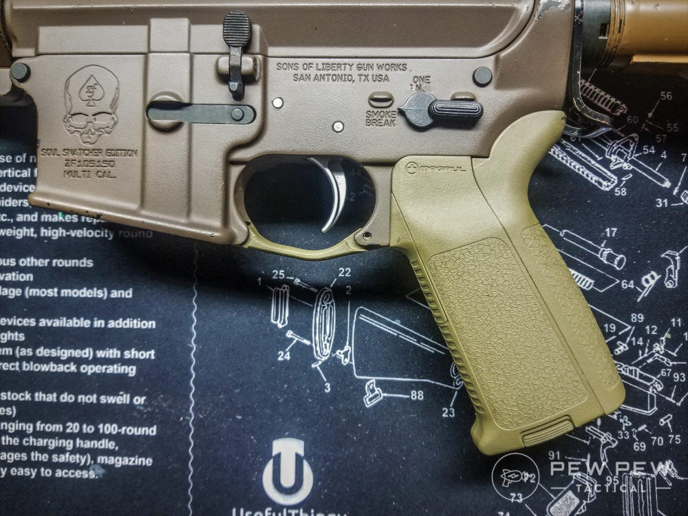 AR-15 Grip The MIAD on the author s 11.5 pistol build. (image6)