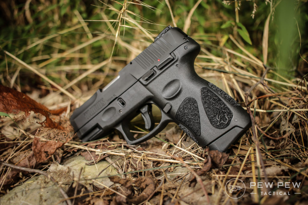 Taurus G2C in hay