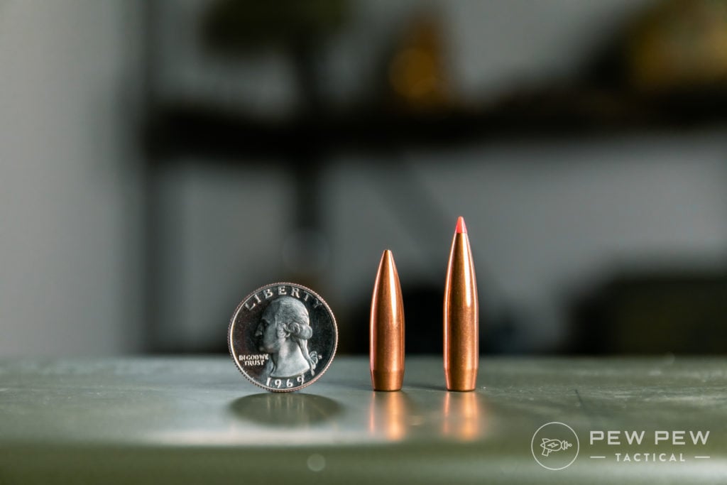 .308 (168gr vs 208gr)