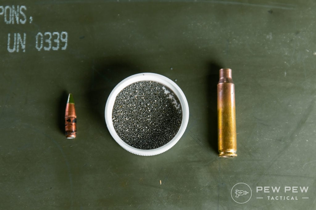 Deconstructed 5.56 XM855 Round