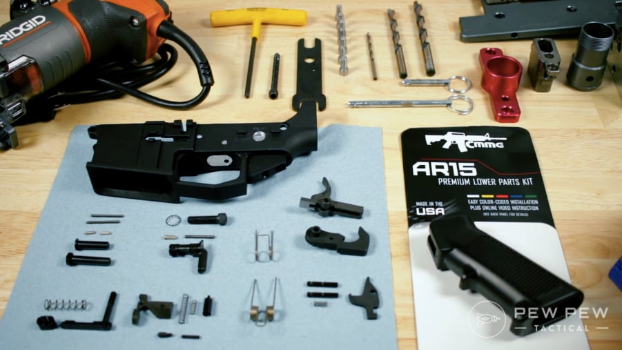 CMMG Lower Parts Kit and 80% Arms Completed Receiver