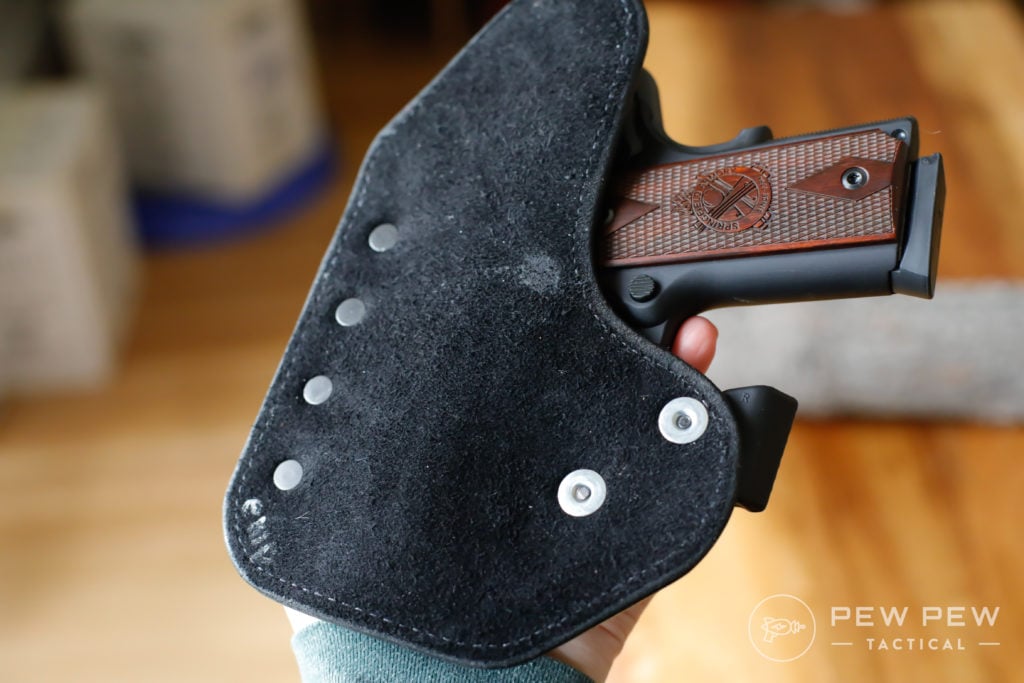 Hidden Hybrid Holster, Suede Back