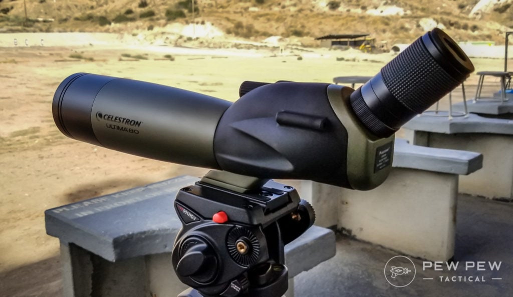 Mounted Celestron Spotting Scope