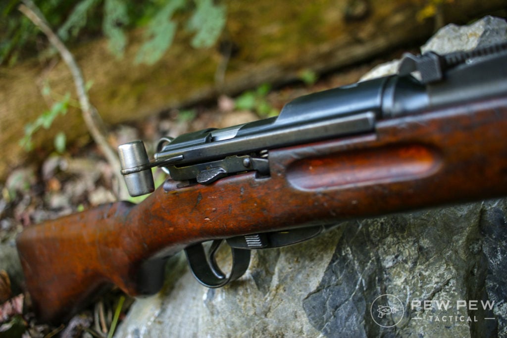 K31 dark wood and charging handle
