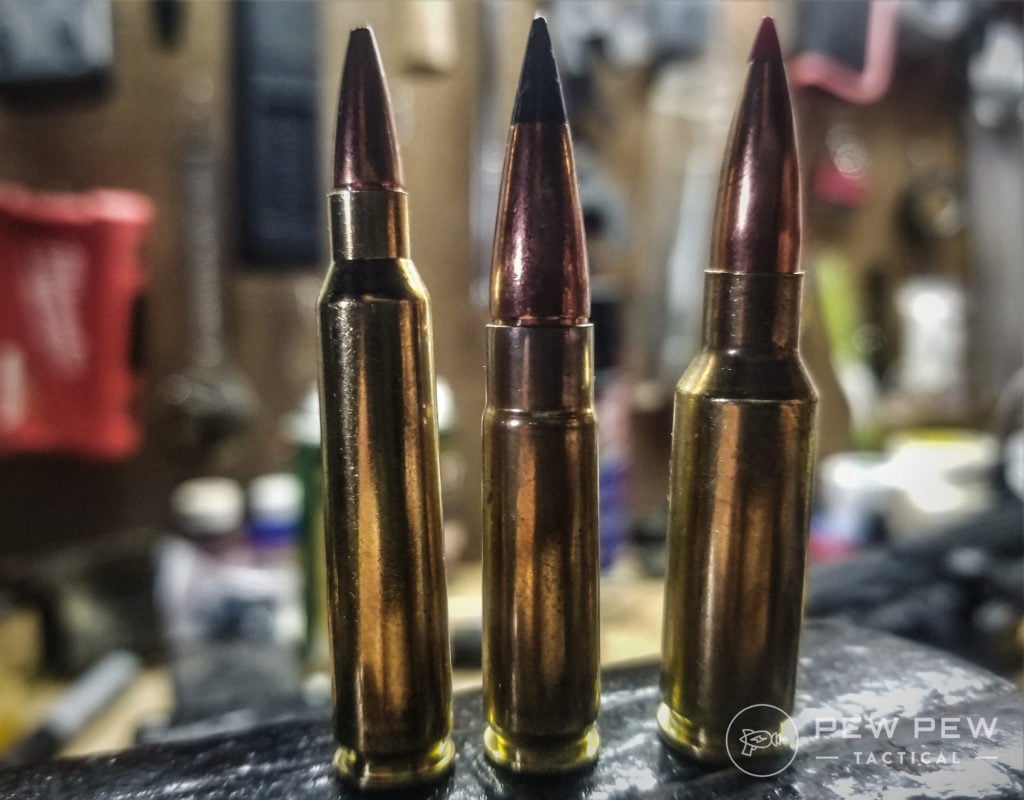 Size differences between 5.56 NATO, .300 BLK, and the 6.5 Grendel